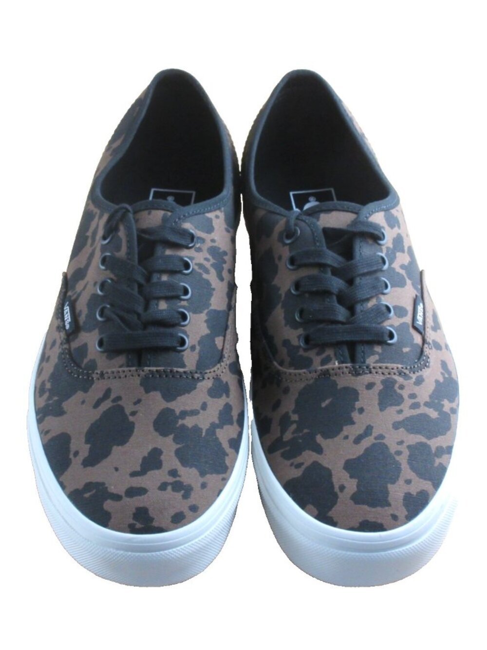 Vans Authentic Men's Animalier Cow Print Brown Black Canvas shoes Size 11.5 NEW